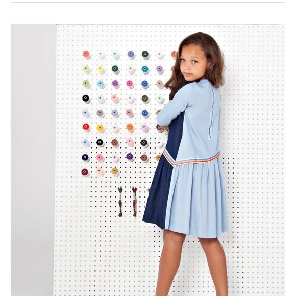 Teela NYC Dresses | New! Teela NYC Asymmetrical Denim Dress Size 10 Girls | Color: Blue | Size: 10g | Pcsfrandsen's Closet